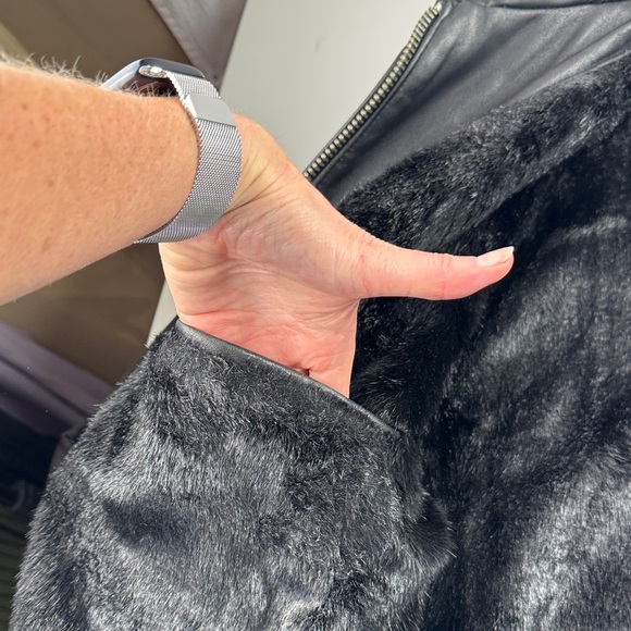 Vintage 90's Phat farm Men's Black Leather Jacket size XL - Picture 12 of 16